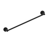 Kartners - CIRCO KNURLED - 18-inch Bathroom Towel Bar -Matte Black - Matte Black