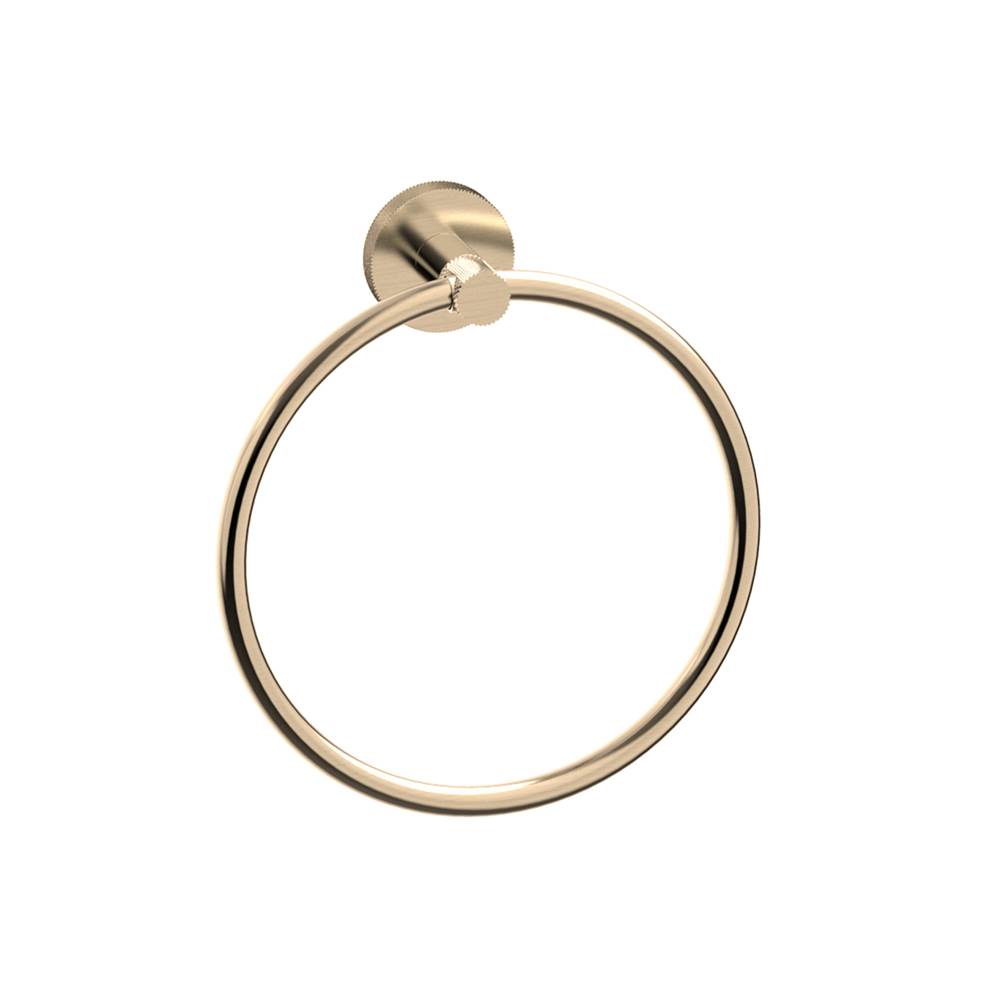Kartners - CIRCO KNURLED - Towel Ring-Prosecco Bronze - Prosecco Bronze