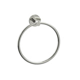 Kartners - CIRCO KNURLED - Towel Ring-Polished Nickel - Polished Nickel
