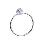 Kartners - CIRCO KNURLED - Towel Ring-Polished Chrome - Polished Chrome