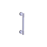 Kartners - CIRCO KNURLED - 8-inch Single Shower Door Handle-Unlacquered Brass - Unlacquered Brass