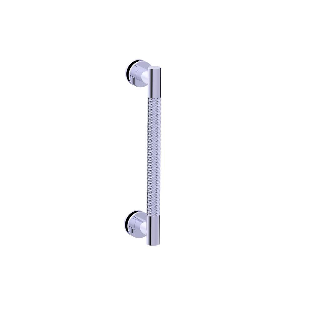 Kartners - CIRCO KNURLED - 12-inch Single Shower Door Handle-Polished Gold - Polished Gold