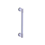 Kartners - CIRCO KNURLED - 18-inch Single Shower Door Handle-Unlacquered Brass - Unlacquered Brass