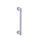Kartners - CIRCO KNURLED - 18-inch Single Shower Door Handle-Unlacquered Brass - Unlacquered Brass