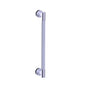 Kartners - CIRCO KNURLED - 24 inch Single Shower Door Handle-Unlacquered Brass - Unlacquered Brass
