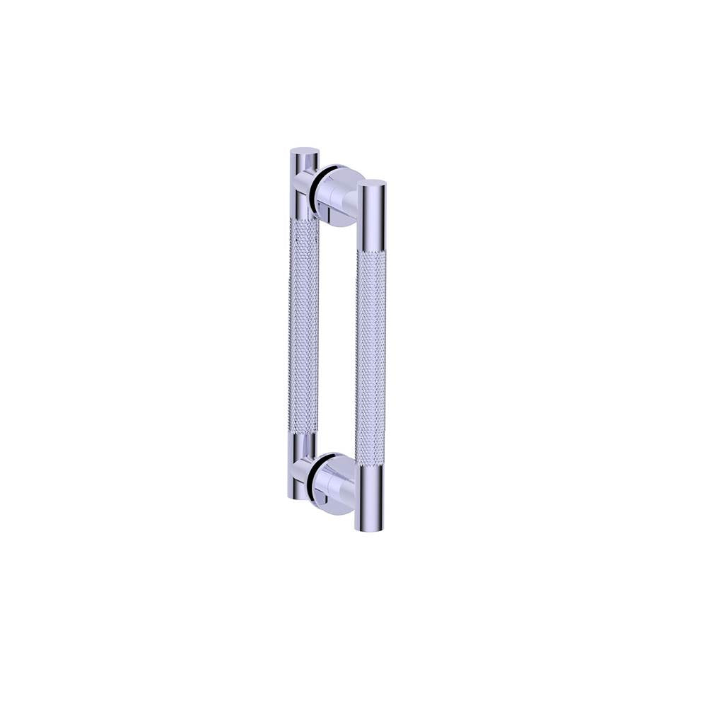 Kartners - CIRCO KNURLED - 8-inch Double Shower Door Handle-New World Bronze - New World Bronze