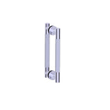 Kartners - CIRCO KNURLED - 8-inch Double Shower Door Handle-New World Bronze - New World Bronze