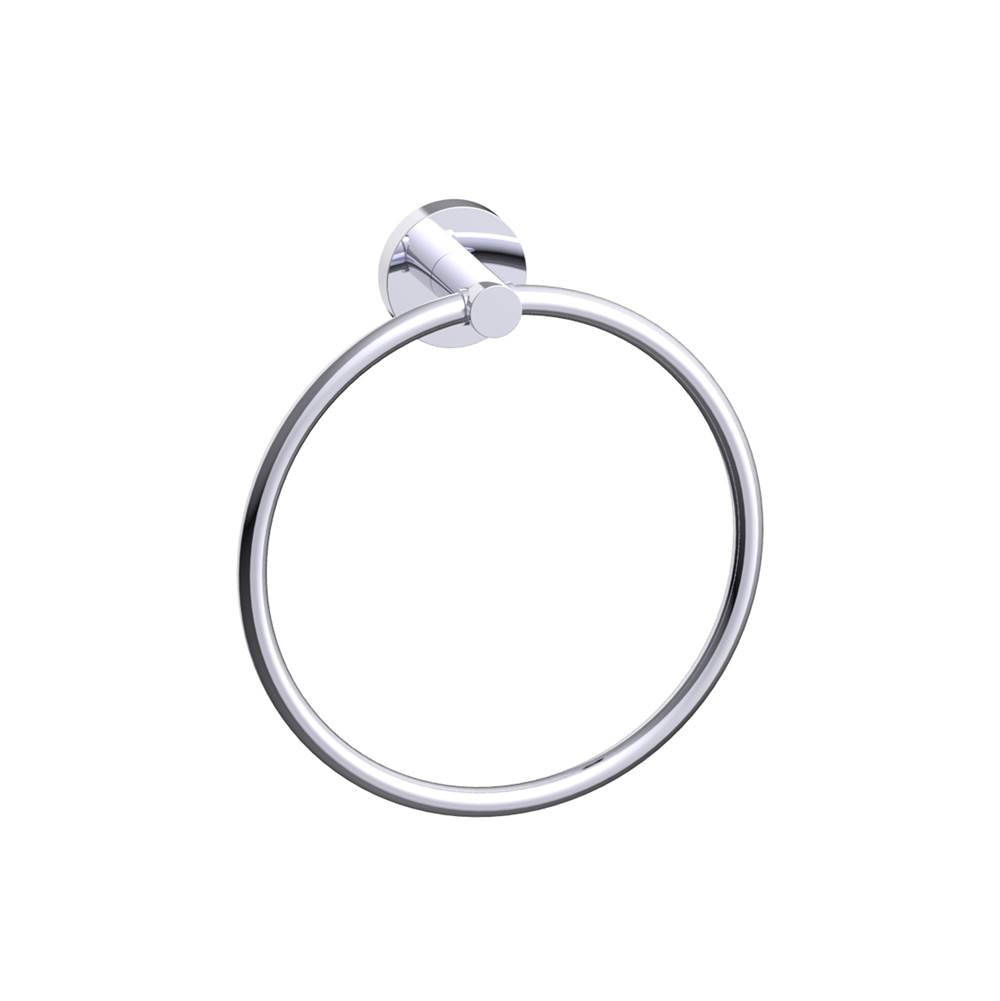 Kartners - SIENA - Towel Ring-Polished Nickel - Polished Nickel