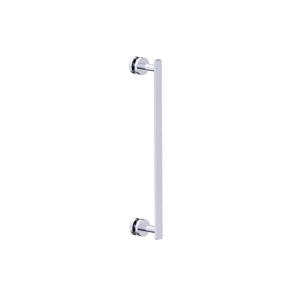 Kartners - SIENA -  18-inch Single Shower Door Handle -Polished Chrome - Polished Chrome