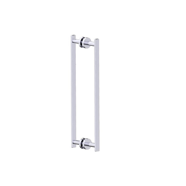 Kartners - SIENA - 18-inch Double Shower Door Handle-Polished Chrome - Polished Chrome