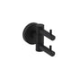 Kartners - BUILDERS - Double Prong Robe Hook-Matte Black - Matte Black