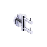 Kartners - BUILDERS - Double Prong Robe Hook-Polished Chrome - Polished Chrome