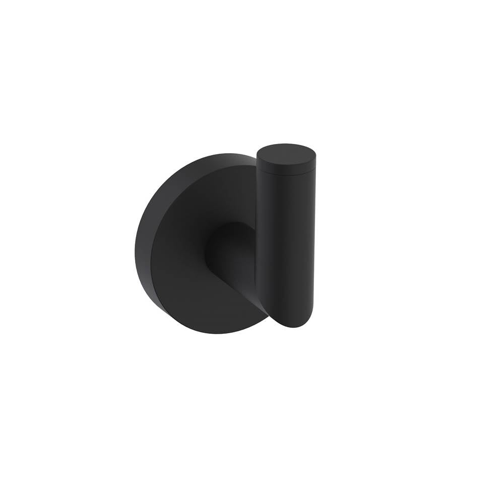 Kartners - BUILDERS - Cylinder Robe Hook-Matte Black - Matte Black