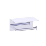 Kartners - BUILDERS - Toilet Paper Holder with Shelf-Polished Chrome - Polished Chrome