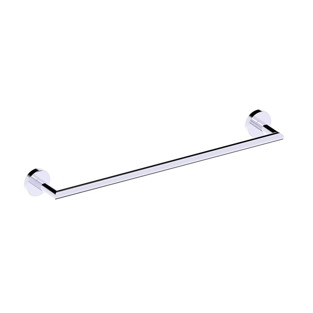 Kartners - BUILDERS - 18-inch Bathroom Towel Bar-Polished Chrome - Polished Chrome