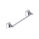Kartners - GLASGOW - 12-inch Bathroom Towel Bar-Polished Chrome - Polished Chrome