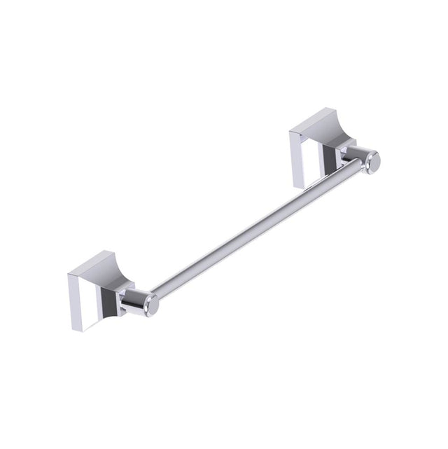 Kartners - GLASGOW - 12-inch Bathroom Towel Bar-Polished Chrome - Polished Chrome