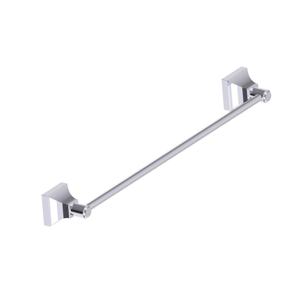 Kartners - GLASGOW - 18-inch Bathroom Towel Bar-Polished Chrome - Polished Chrome