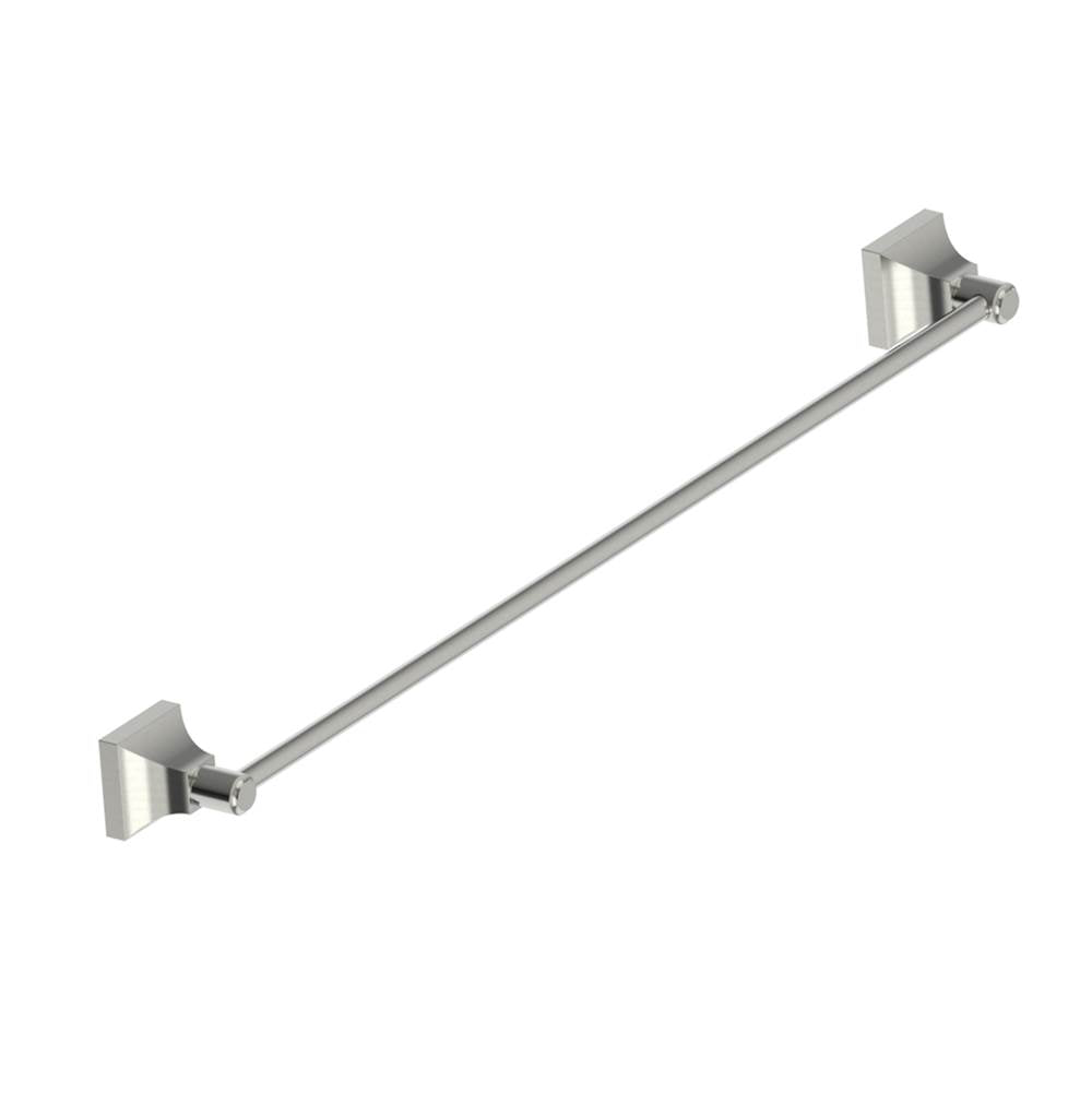 Kartners - GLASGOW - 24-inch Bathroom Towel Bar-Brushed Nickel - Brushed Nickel