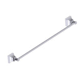 Kartners - GLASGOW - 24-inch Bathroom Towel Bar-Polished Chrome - Polished Chrome