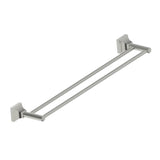 Kartners - GLASGOW - 24-inch Double Bathroom Towel Bar-Brushed Nickel - Brushed Nickel