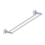 Kartners - GLASGOW - 24-inch Double Bathroom Towel Bar-Polished Chrome - Polished Chrome