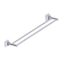 Kartners - GLASGOW - 24-inch Double Bathroom Towel Bar-Polished Chrome - Polished Chrome
