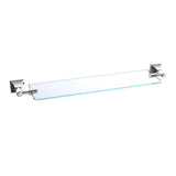 Kartners - GLASGOW - 20-inch Glass Shelf-Polished Chrome - Polished Chrome
