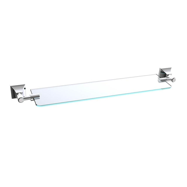 Kartners - GLASGOW - 20-inch Glass Shelf-Polished Chrome - Polished Chrome