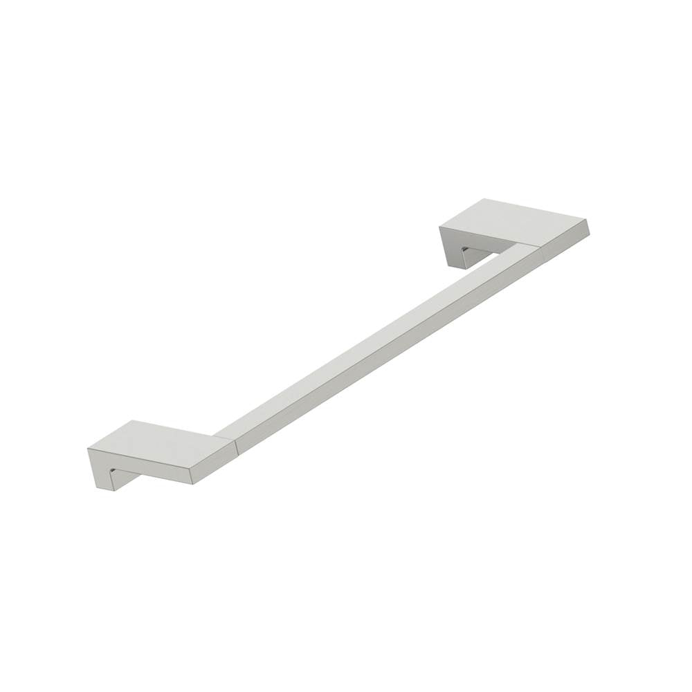 Kartners - NAPLES - 9-inch Bathroom Towel Bar-Brushed Nickel - Brushed Nickel