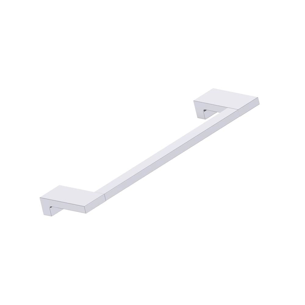 Kartners - NAPLES - 9-inch Bathroom Towel Bar-Polished Chrome - Polished Chrome