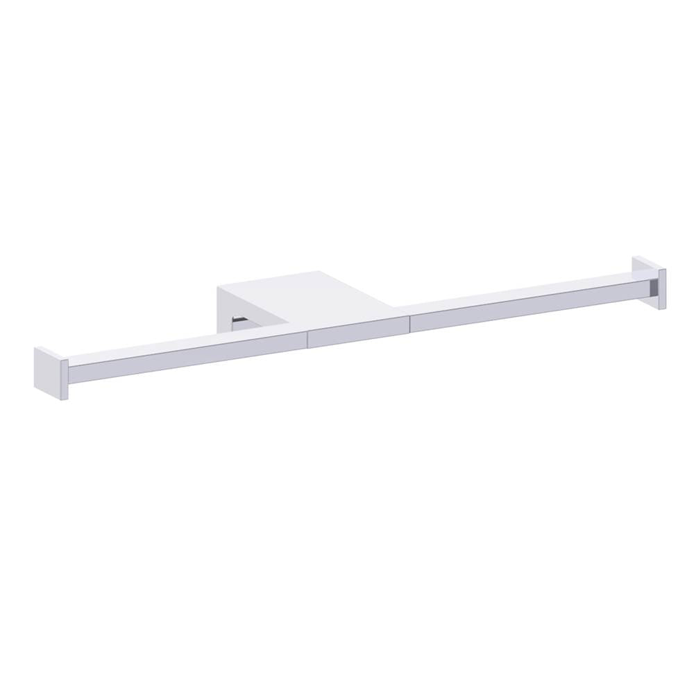 Kartners - NAPLES - Double Toilet Paper Holder-Polished Chrome - Polished Chrome