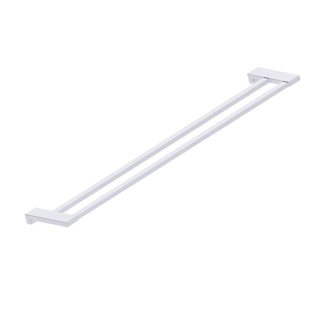 Kartners - NAPLES - 24-inch Double Bathroom Towel Bar-Polished Chrome - Polished Chrome