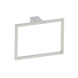 Kartners - NAPLES - Square Towel Ring-Polished Nickel - Polished Nickel