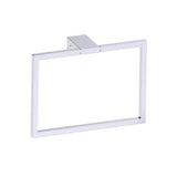 Kartners - NAPLES - Square Towel Ring-Polished Chrome - Polished Chrome
