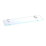 Kartners - NAPLES - 20-inch Glass Shelf-Polished Chrome - Polished Chrome