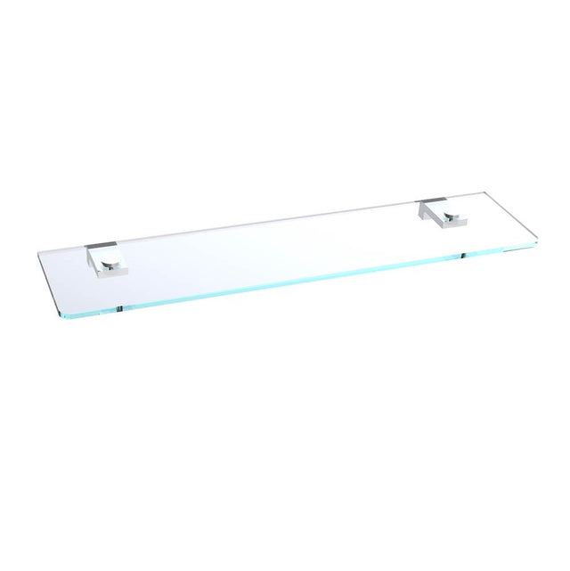 Kartners - NAPLES - 20-inch Glass Shelf-Polished Chrome - Polished Chrome
