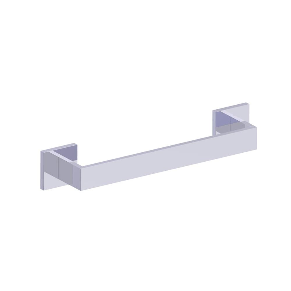 Kartners - HAMBURG - 12-inch Bathroom Towel Bar -Polished Chrome - Polished Chrome