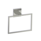 Kartners - HAMBURG - Square Towel Ring -Polished Nickel - Polished Nickel