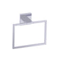 Kartners - HAMBURG - Square Towel Ring -Polished Chrome - Polished Chrome