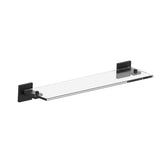 Kartners - HAMBURG - Glass Shelf -Matte Black - Matte Black