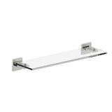 Kartners - HAMBURG - Glass Shelf -Brushed Nickel - Brushed Nickel