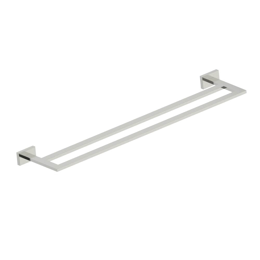 Kartners - VIENNA -  24-inch Double Bathroom Towel Bar -Brushed Nickel - Brushed Nickel