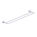 Kartners - VIENNA -  24-inch Double Bathroom Towel Bar -Polished Chrome - Polished Chrome