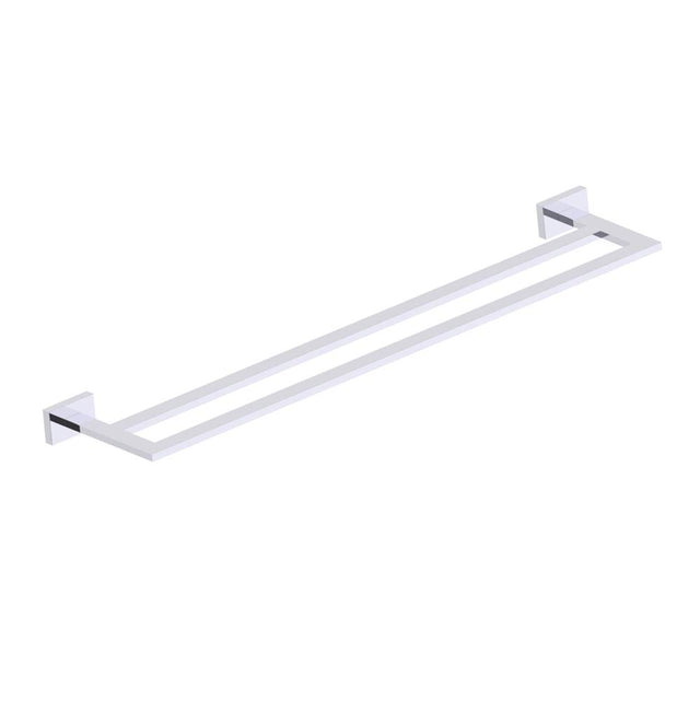 Kartners - VIENNA -  24-inch Double Bathroom Towel Bar -Polished Chrome - Polished Chrome