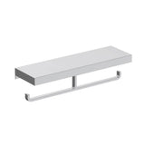 Kartners - HOTEL - Double Toilet Paper Holder with Shelf-Polished Nickel - Polished Nickel