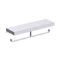 Kartners - HOTEL - Double Toilet Paper Holder with Shelf-Polished Chrome - Polished Chrome