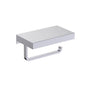 Kartners - HOTEL - Toilet Paper Holder with Shelf-Polished Chrome - Polished Chrome