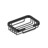 Kartners - Bath & Shower Baskets - Wire Basket -  Rectangle-Matte Black - Matte Black