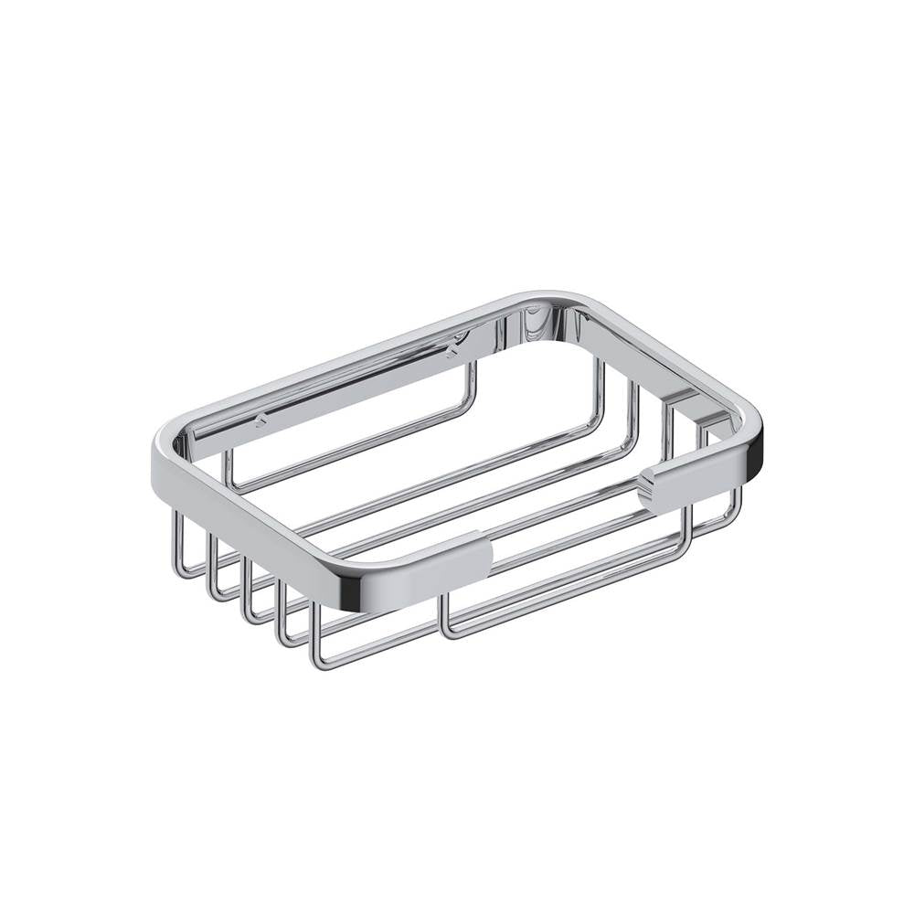 Kartners - Bath & Shower Baskets - Wire Basket -  Rectangle-Polished Nickel - Polished Nickel